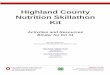 Highland County Nutrition Skillathon Kit · PDF file · 2017-02-23OHIO STATE UNIVERSITY EXTENSION CFAES provides research and related educational programs to clientele on a nondiscriminatory