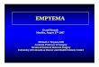 Empyema Talk Dr. Weyent - University of Colorado · PDF fileEmpyema-Pathophysiology-Increased permeability of inflamed pleural surfaces-Pleural fluid- Sterile-Uncomplicated parapneumonic