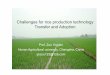 Challenges for rice production technology Transfer and ... Files/A1112sanya/cn1.pdf · Challenges for rice production technology Transfer and Adoption ... • Ensure the needs of