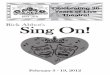 Rick Abbot's Sing On! - Ankeny Community · PDF fileSing On! By Rick Abbot February 3 - 19 Father of the Bride By Caroline Francke April 13 - 29 ... Carpenter, Kara Weatherwax, Jessica