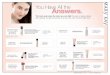 You Have All the Answers - mysignaturesite.commysignaturesite.com/wp-content/uploads/2016/01/skincareplacemat... · TimeWise®Helps skin Replenishing Serum+C ... * *Results reflect