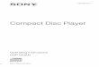 Compact Disc Player - Sony eSupport - Manuals & Specs - · PDF file · 2013-09-27D Display E USB MENU Enters the option menu for a USB device. ... artist name, and album title, when