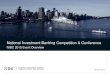 National Investment Banking Competition & Conference · PDF fileFocus on Valuation, IPO, M&A and ... UBS Investment Bank ... National Investment Banking Competition & Conference 2015