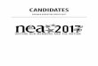 Candidates for NEA Executive Office 2017 · PDF fileNEA is publishing and distributing this candidate booklet as a service to its ... Digital engagement of members through ... Candidates