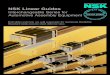 NSK Linear Guides - · PDF fileNSK Linear Guides Interchangeable ... PARTserver, you can add accessories to either assemblies or the interchangeable components ... 28 4.6 9.5 34 26