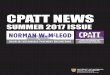 CPATT NEWS - University of Waterloo · PDF fileWelcome to our Summer 2017 addition of CPATT News! ... binder. This included sample ... Dr. Bachmann at the upcoming TRB conference in