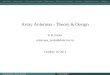 Array Antennas - Theory & Design - Arraytool · PDF file03-10-2014 · Array FactorLinear ArraysLinear Arrays - ExamplesPlanar ArraysPlanar Arrays - ExamplesSynthesisMultiple Beam