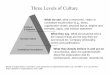 Three Levels of Culture - Chambre de commerce du · PDF file · 2016-09-30Three Levels of Culture. Artifacts & Behavior. Norms& Values. ... and 5-S : General Manager and VP ... Toyota