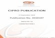 CIPRO  · PDF fileCIPRO PUBLICATION 17 September 2010 Publication No. 2010107 Notice No. 23 ( REGISTRATIONS ) Page : 1 : 2010107