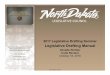 LEGISLATIVE   Legislative Drafting Seminar Legislative Drafting Manual Vonette Richter Code Revisor October 18, 2016  . ... Legislative Council 