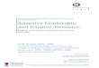 Adaptive Leadership and Positive Deviance - Hidden · PDF fileAdaptive Leadership and Positive Deviance ... A four-quadrant change model was used in the ... And the locus for implementation
