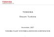 TOSHIBA Steam Turbinenepcousa.com/turbines/wp-content/uploads/2010/04/TP… ·  · 2010-04-14TOSHIBA STEAM TURBINE EXPERIENCE. 8 Toshiba Turbine Cumulated Experience 0 500 1,000