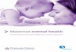 Maternal mental health - RCM Points - Mental... · Maternal mental health 4 This means that there needs to be provision of joined up care and focus on the emotional wellbeing maternal
