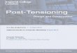 PostTension Brochure 2014 P · PDF filen Consulting Engineers n tronghold Atkins d nFaberMaunsell nFinnmap Consulting JLE Eng Halcrow Campbell Reith nd n Nolan