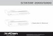 617 STATIM 2000 5000 Man - Sterilizer · PDF fileCongratulations on your selection of the STATIM Cassette Autoclave®. We are confident that you have purchased the finest equipment