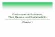 Environmental Problems, Their Causes, and Sustainability · PDF fileEnvironmental Problems, Their Causes, and Sustainability Chapter 1 Core Case Study: Exponential Growth (1) Slow