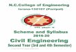 B. Tech. (Civil) 3 Semester, Syllabus 2016-20 - ncce.eduncce.edu/wp-content/uploads/2017/07/34th-SEM.pdf · ... E., “Advanced Engineering Mathematics ... S. R. K. “Advanced Engineering