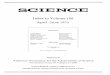 Index to Volume April June 1975 - · PDF fileRichard C. Atkinson Edwin P. Hollander PHYSICS (B) ... Evidence for Origin of Insect Sex Pheromones: ... Government tends to imagine that