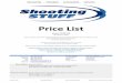 Price List - Shooting Stuff · PDF filePrice List Issue 2018-02 06 February 2018 ... XL 650 Progressive Handgun Reloader Part Number Retail Price Machine XL 650 Machine (order by caliber)