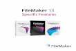 FileMaker 13 ME Specific Features - Winsoft Internationalstore.winsoft-international.com/data/document/filemaker13-spec... · FileMaker 13 Specic features FIEMAKER RO 13 & FIEMAKER