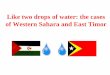 Western Sahara and East Timor - La'o Hamutuk home … Sahara and East Timor: • violation of the UN Charter • international crime against peace • violation of the right to self-determination