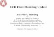 CFD Flare Modeling Update -  · PDF fileCFD Flare Modeling Update ... Flare Design Criteria . Species Flow Rate Process Type . Operation Mode . Flare ... Stack . 27 of 42
