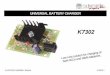 UNIVERSAL BATTERY CHARGER - · PDF fileUNIVERSAL BATTERY CHARGER K7302 ILLUSTRATED ASSEMBLY MANUAL H7302IP-1 ... Ideal for in car use. ... Values on the circuit diagram are subject
