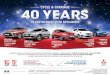 MITSUBISHI TRADE-IN 40TH · PDF fileIn celebration of Cycle & Carriage’s 40-year partnership with Mitsubishi in Singapore, we’re giving away a Celebratory Package worth more than