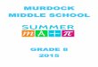 MURDOCK MIDDLE SCHOOL - SharpSchoolwinchendonmms.ss5.sharpschool.com/UserFiles/Servers/Server_53030… · 2015 MURDOCK MIDDLE SCHOOL . 2 ... Factors are numbers that can be evenly