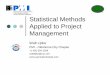 Statistical Methods Applied to Project Management Methods Applied to Project... · Statistical Methods Applied to Project Management ... (ln period index(i) – ln cum index) 