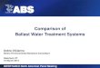 Comparison of Ballast Water Treatment Systems - … of BWTS INTERTANKO...Comparison of Ballast Water Treatment Systems ... The smallest filter size is noted in the chart. 9 ... 9.5