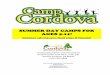 SUMMER DAY CAMPS FOR AGES 5-11! - Home Page - …crpd.com/wp-content/uploads/Camp-Cordova-Registration-Packet-201… · Camper Information Form Camp Waiver . ... Camp Cordova’s