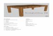 MATERIALS: TOOLS - The House of Wood · PDF fileMATERIALS: TOOLS: 4 – 5x5 Osborne Wood Legs Tape Measure 3 – 5x5x8’ Pencil 2 – 2x4x10’ Speed Square