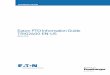Eaton PTO Information Guide TRIG2600 EN-US - …pub/@eaton/@roadranger/... · Eaton PTO Information Guide TRIG2600 EN-US August 2017. Warnings and Cautions Warnings and Cautions The