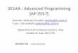 301AA - Advanced Programming [AP-2017] - unipi.itpages.di.unipi.it/corradini/Didattica/AP-17/SLIDES/AP...301AA - Advanced Programming [AP-2017] Lecturer: Andrea Corradini andrea@di.unipi.it