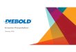 Diebold Investor Presentation - February 2016/media/diebold/diebold-wincor... · In this presentation, ... cost-reduction initiatives and other strategic changes and other restructuring