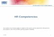 HR Competencies - Quia · PDF file · 2016-03-09Leadership and Navigation © SHRM All HR professionals Facilitate others’ achievement Manage the ... Solo Leaders v. Team Leaders