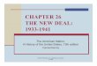 THE NEW DEAL - Degree and Certificate Programsnationalparalegal.edu/Slides_New/History2/ER_13e/Slides_26.pdfending Prohibition ... n Changed name to Congress of Industrial ... n Turned