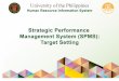 Doc Ref: eUPhrdo.upm.edu.ph/sites/default/files/eUP-–-HRIS-User-Manual... · Doc Ref: eUP – HRIS User Manual – Strategic Performance Management System (SPMS)_Target Setting