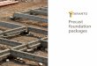 Precast foundation packages - Piling Contractor UK and … Precast Foundation Packages provide a complete sub-structure solution for new build domestic dwellings and commercial buildings