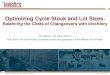 Optimizing Cycle Stock and Lot Sizes Cycle Stock...– Lot Size Optimization using web-based software and ... Annual Inventory Holding Cost ... ERP System (SAP, Oracle, JDE, etc.)