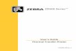 ZD500™ Series Users Guide (en) - Zebra Technologies · PDF fileiii 1/16/2014 ZD500 Series™ TThermal Transfer Printer User’s Guide P1062653-002Rev. A Compliance and Regulatory