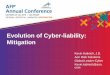 Evolution of Cyber-liability: Mitigation - AFP Online · PDF file · 2016-04-12Evolution of Cyber-liability: Mitigation Kevin Kalinich, J.D. ... Key area for extra service sales 