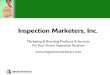 Inspection Marketers, Inc. - MarketingThink · PDF fileInspection Marketers, Inc. Marketing & Branding Products & Services For Your Home Inspection Business