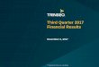 Third Quarter 2017 Financial Results - s21.q4cdn.coms21.q4cdn.com/603930022/files/doc_presentations/2017/Q3-2017... · Third Quarter 2017 Financial Results November 2, ... Completed