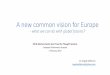 A new common vision for Europe - EIN Presentation Dr... · A new common vision for Europe ... presents novel governance challenges ... • Provides regular input to the EU institutions