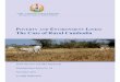 POVERTY AND ENVIRONMENT INKS The Case of Rural Cambodia · PDF filePoverty and Environment Links: The Case of Rural Cambodia ... when the last Khmer Rouge soldiers surrendered and