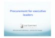 Procurement for executive leaders - LGPlgp.org.au/system/files/page_files/Craig Lardner day 2.pdf · Procurement for executive leaders ... and SLA Procurement Advisory Services 