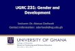 UGRC 231: Gender and Development - · PDF file•Go to the Wikipedia site and find information about ... technological advancement ... Unequal access to education and training. 3