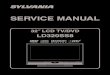 SERVICE MANUAL - Diagramas dediagramas.diagramasde.com/otros/Sylvania LD 320SS8 A.pdf · SERVICE MANUAL 32″ LCD TV/DVD ... Wiring Diagram ... to the mechanical or electrical design